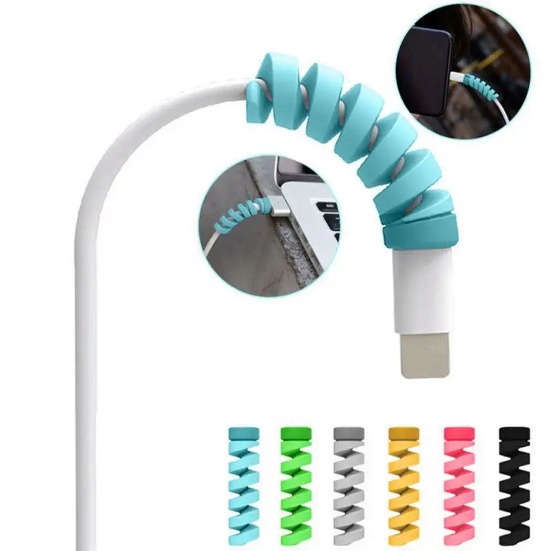 Защита для наушников кабеля для iPhone Sansung htc USB цветное зарядное устройство для наушников кабель крышка протетор де Кабо
