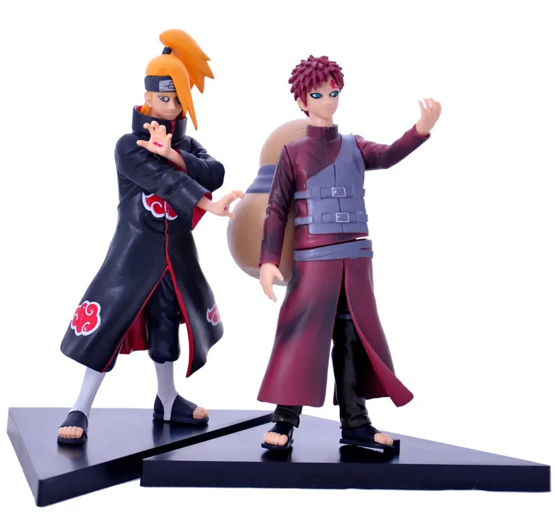 New Arrival 2PCS Set Naruto Deidara VS Gaara PVC Action New Arrival 2PCS Set Naruto Deidara VS Gaara PVC Action