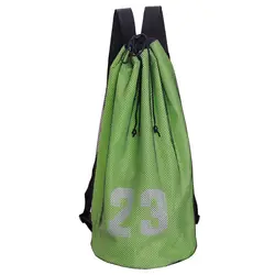 Сетчатый рюкзак Волейбольный мяч для тренировок фиксатор шнурка Большой Ёмкость открытый американский футбол баскетбол сумка внутренний