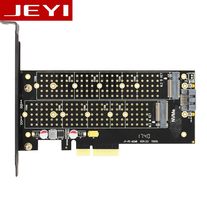 JEYI SK7 M 2 NVMe SSD NGFF TO PCI E X4 adapter M Key B KEY