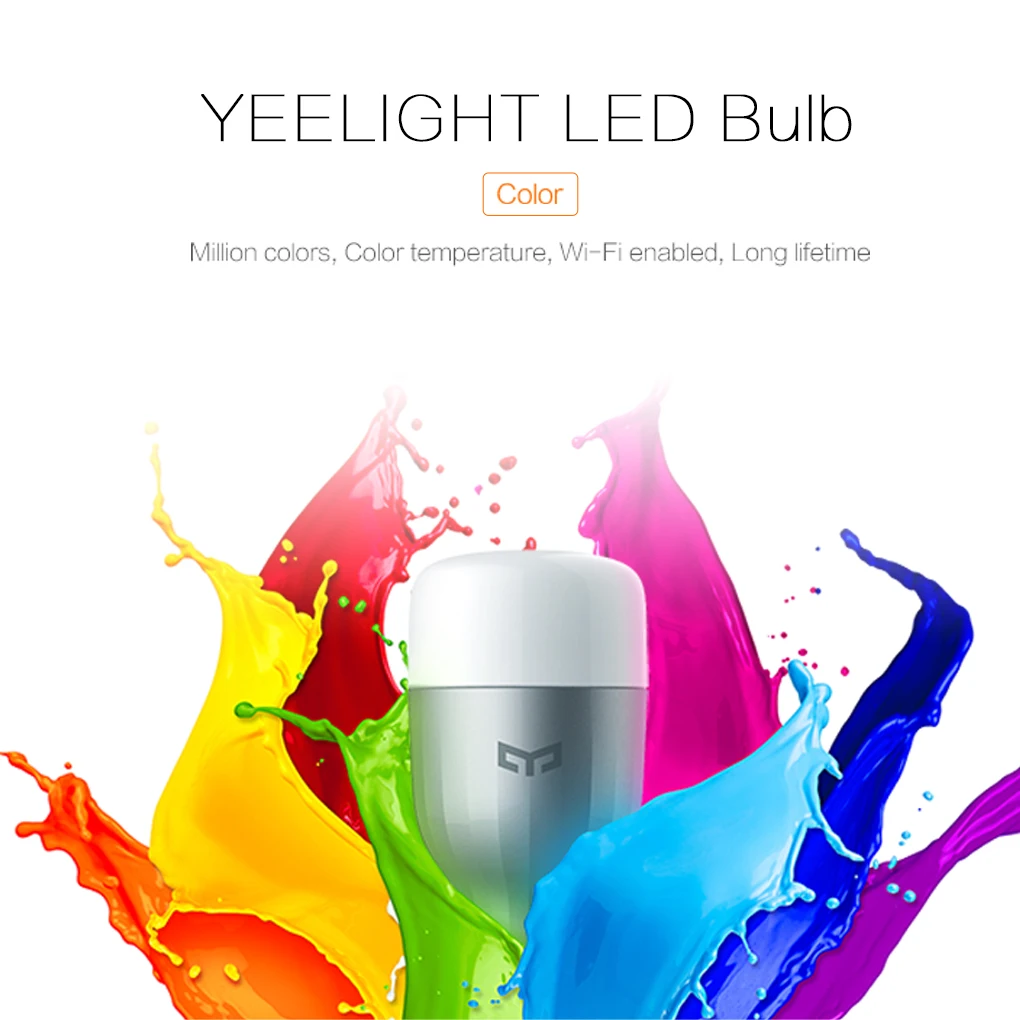 

Yeelight YLDP05YL YLDP06YL Smart LED Bulb E27 10W 800lm APP WIFI Remote Control Living Room Bedroom Bulb
