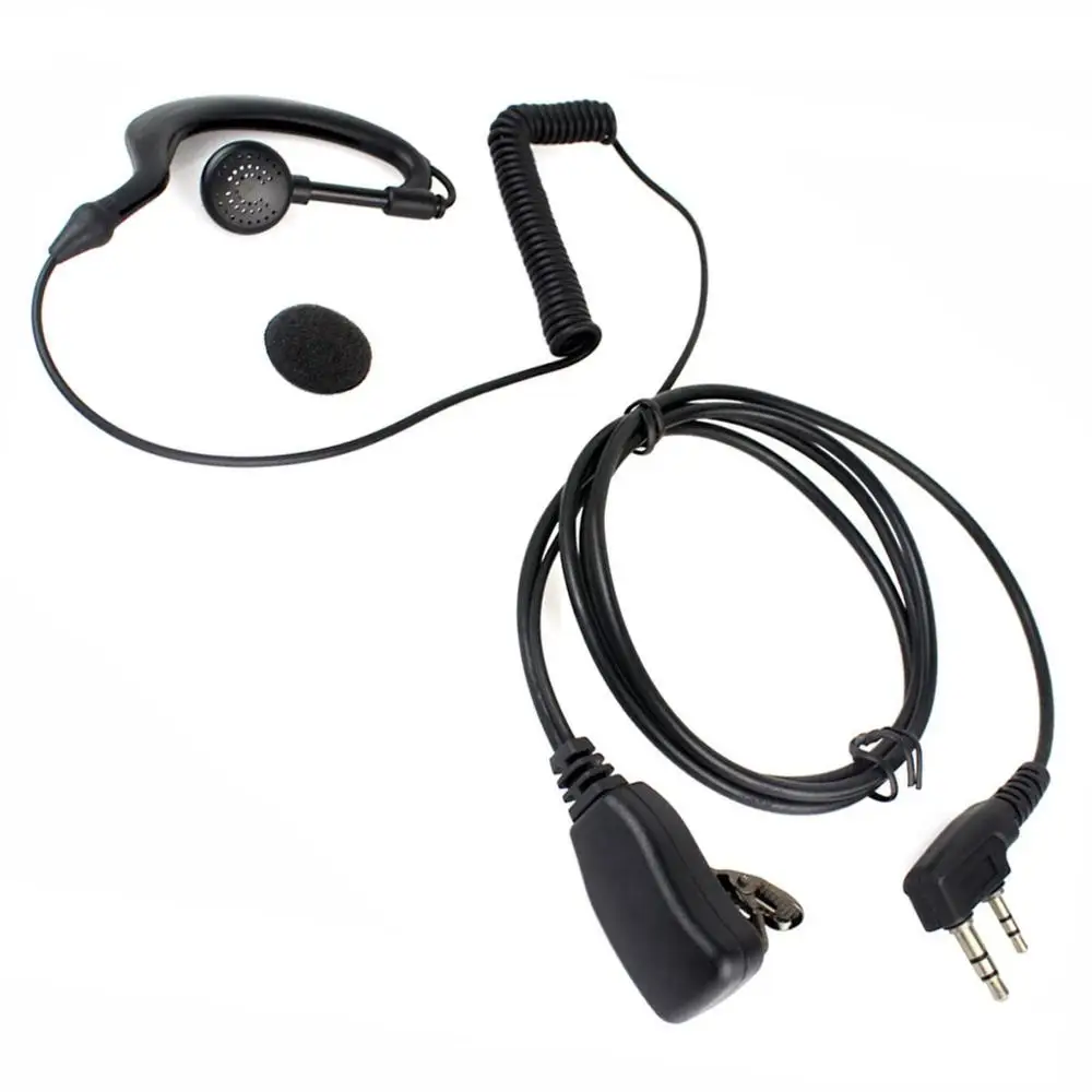 2 контактный PTT MIC наушник вкладыш для KENWOOD QUANSHENG PUXING 'd xun TYT BAOFENG|ptt mic|baofeng earpiecekenwood