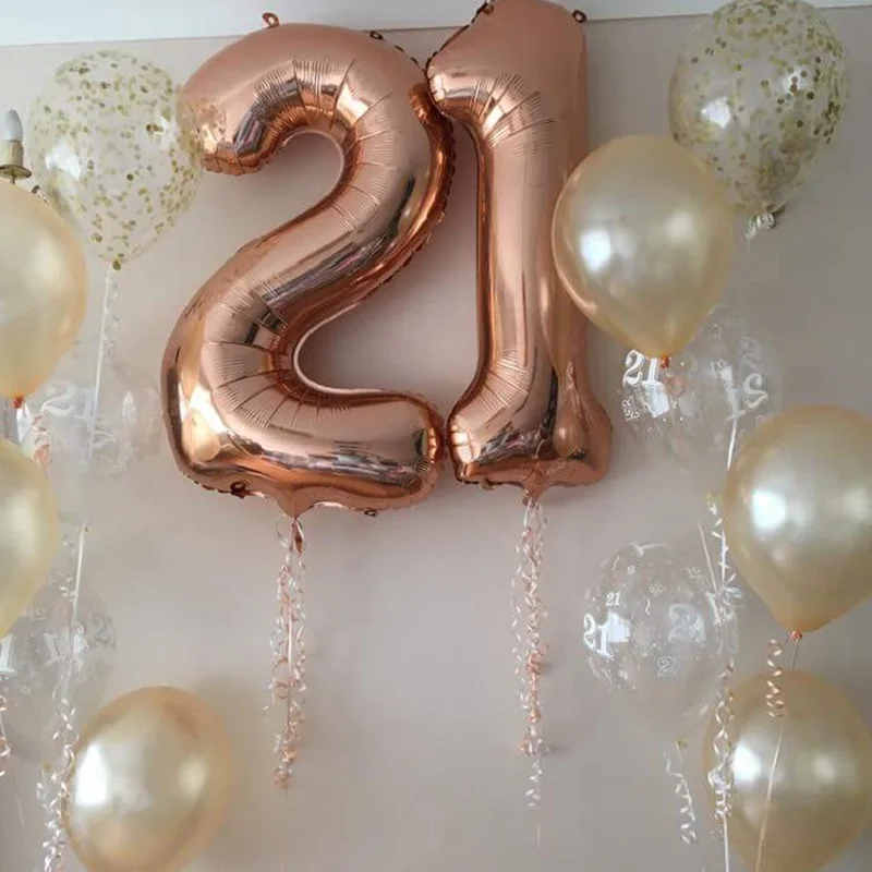 WEIGAO розово-золотые шары для вечеринки 12 дюймов латексные шары воздушный шар "Конфетти" Дети День рождения воздушные шары Свадебные украшения баллон