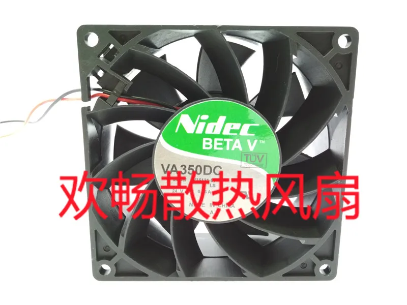 Nidec V35131-51 DC 24V 0.53A защитного стекла 92x92x38 мм 2-провод Сервер вентилятор охлаждения