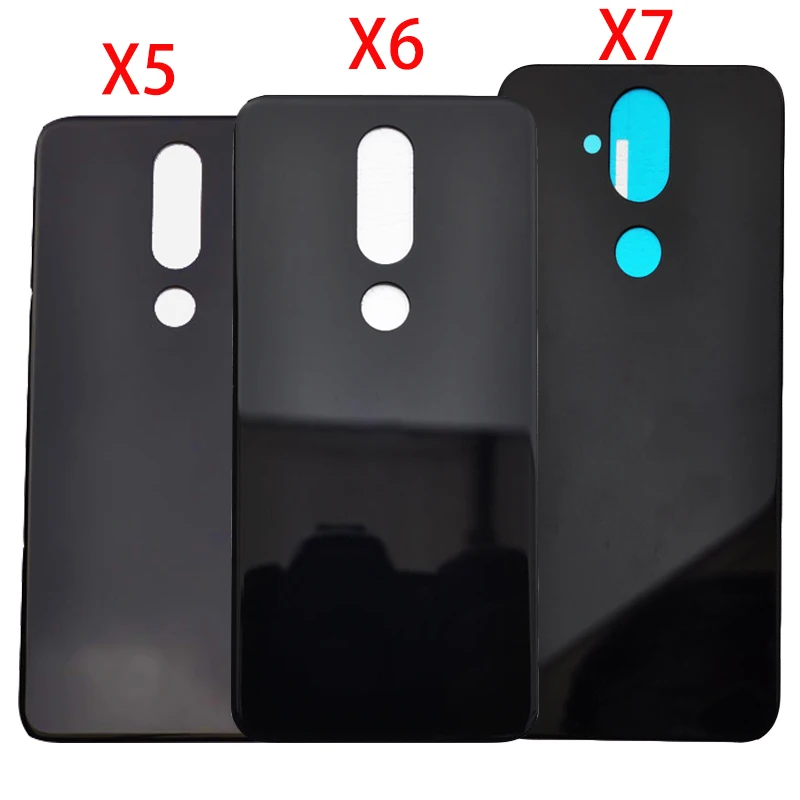 

For Nokia X5 X6 X7 Original Glass Battery Cover Rear Housing Back Case Housing