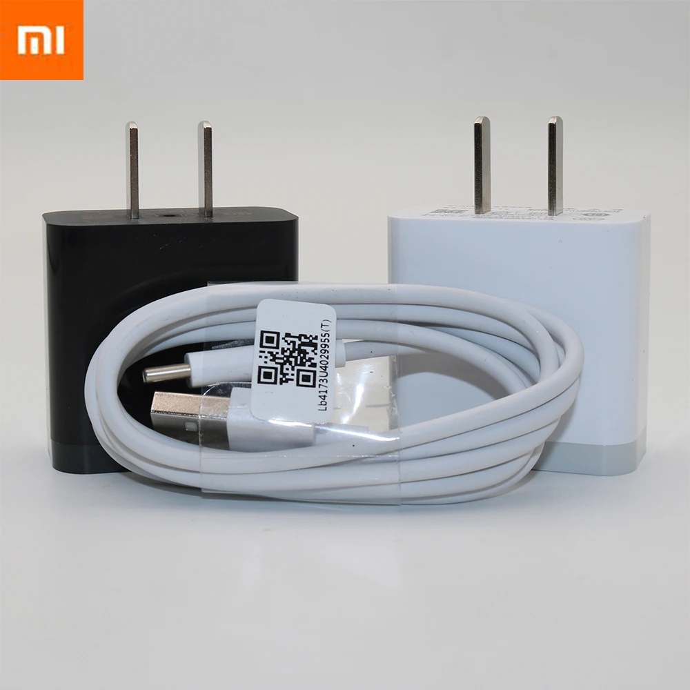 

Original XiaoMi mi8 QC3.0 Charger Quick Fast 12V/1.5A Charge power Adapter & Usb Type-C Cable Foe Mix 2s 2 Mi 6 A2 A1 Mi note 3