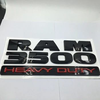 black 2pcs Для Dodge Ram Матовый Черный 3500 Тяжелых Дверь Эмблемы НАБОР 2 - Название цвета: black 2pcs