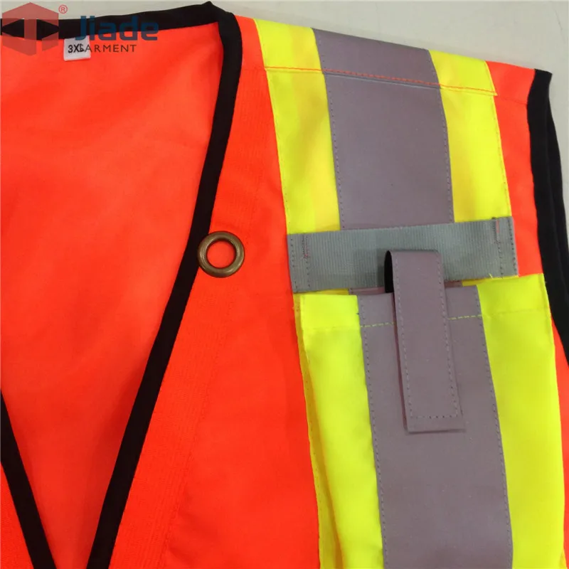 Jiade высокое качество высокая видимость светоотражающий жилет рабочая одежда уличная Светоотражающая защитная одежда
