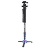 Manbily C-222 Carbon Fiber Portable Professional DSLR Camera Monopod & M1 Tripod Base & KB-0 Aluminum Tripod Ball Head Max:65