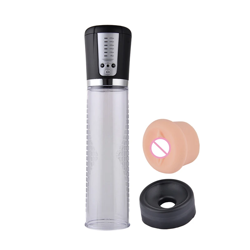 Electric Automatic penis pump penis enlargement vacuum pump Vibrator for Men penis Extender USB Charging penis enhancement sex toy