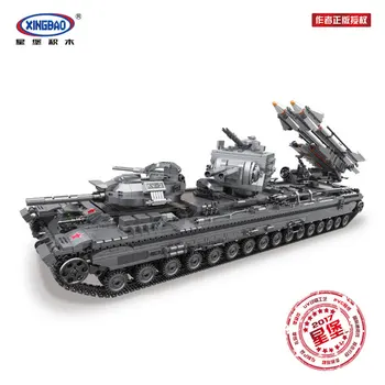 

IN STOCK XINGBAO 06006 3663Pcs Creative MOC Military Series The KV-2 Tank Set Educational Building Blocks Bricks Toys Model Gift