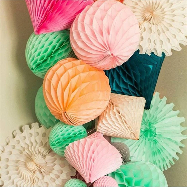 Birthday Decorations Paper Fans  Paper Fans Party Decorations - Paper  Hanging Craft - Aliexpress