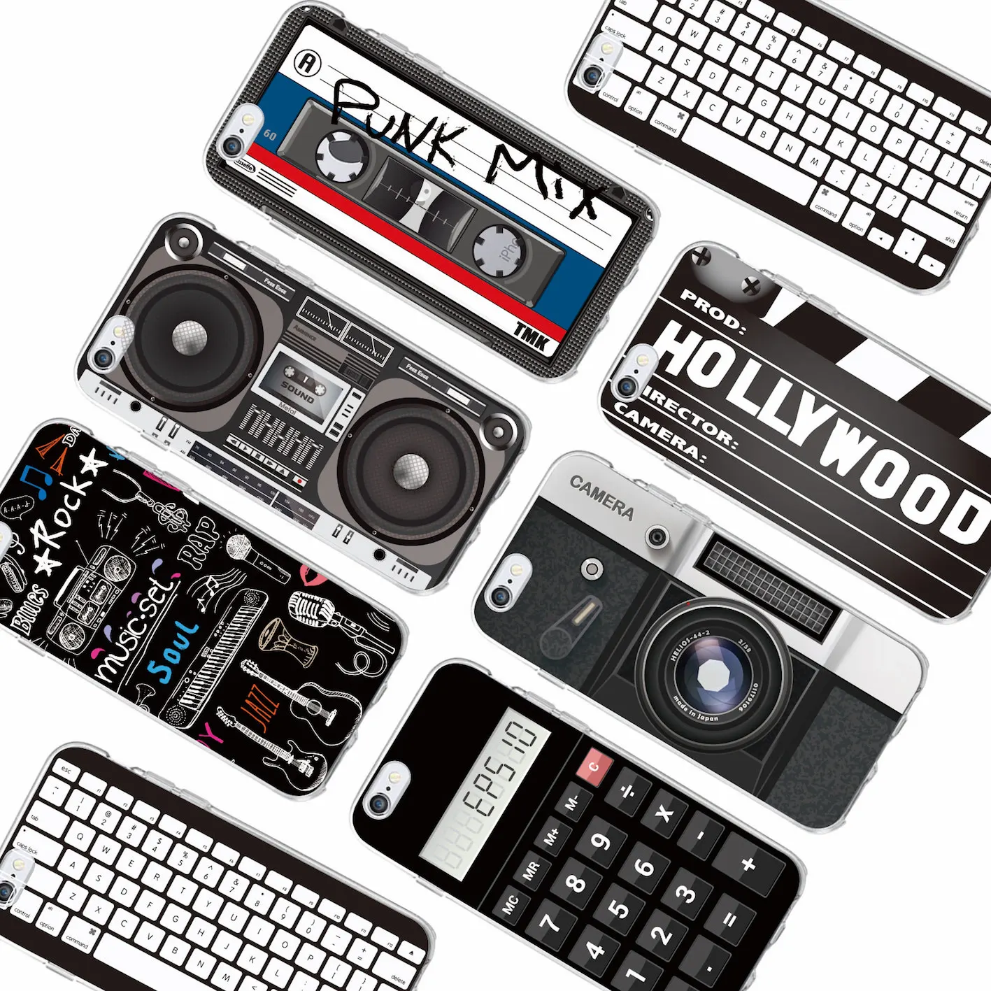 

Retro Camera Cassette Tapes Calculator Keyboard Soft Phone Case For iPhone 11 Pro Max 6 6Plus 6S 7 7Plus 5 5S 8 8Plus X XS Max