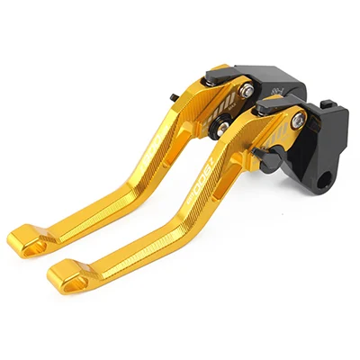 New 1 pair Adjustable CNC motorcycle Clutch Brake Levers For Kawasaki Z900RS Z900 RS Handle - Цвет: gold