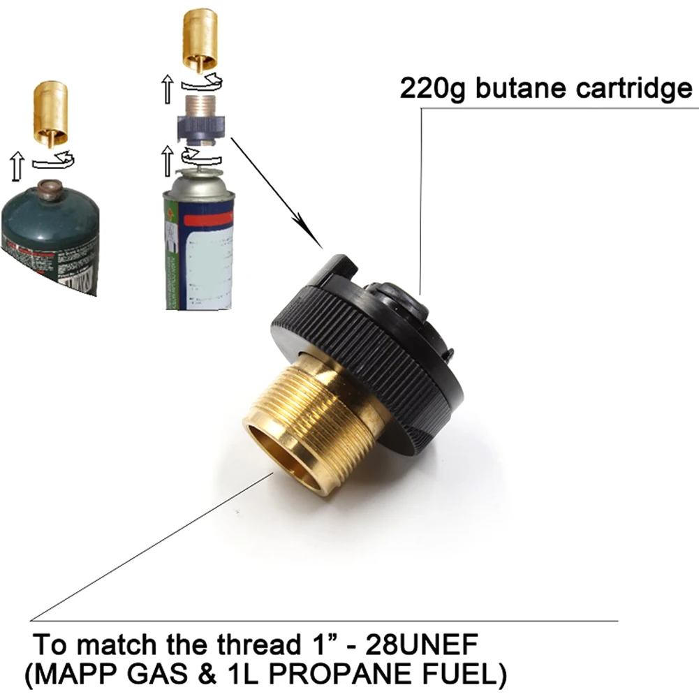 Заправка газа адаптер медная канистра картридж конвертер БАК Открытый Плита Кемпинг принадлежности для горелки Туризм переключения