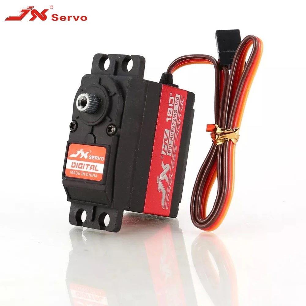 

JX PDI-HV5932MG 30KG Large Torque 180 degree Steering Digital High Voltage Digital Servo with High Torque for RC Car Boat Robot