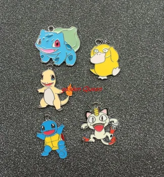 

New 200pcs Cartoon anime cartoon go mix Enamel Metal Charm Pendants DIY Jewelry Making Mobile Phone Accessories z-0048