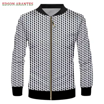 

Custom S-6XL Zipper Jackets Men Luxury Print Geometry 3D Front Zip Up Pullover Coat Unisex Baseball Uniform Cardigan Tracksuits