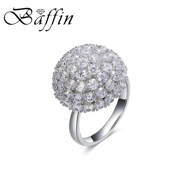 

2018 BAFFIN Creative Rotate Mushroom Rings Fashion Zircon Rings Exaggerate Female Wedding Party Rings Jewelry Gift For Women