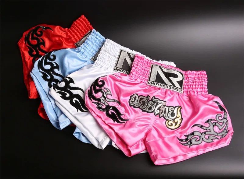 ММА тренировочные короткие мужские шорты для тайского бокса Муай Тай боксео Шорты ММА Бой шорты спортивные шорты для детей(XS-XXL