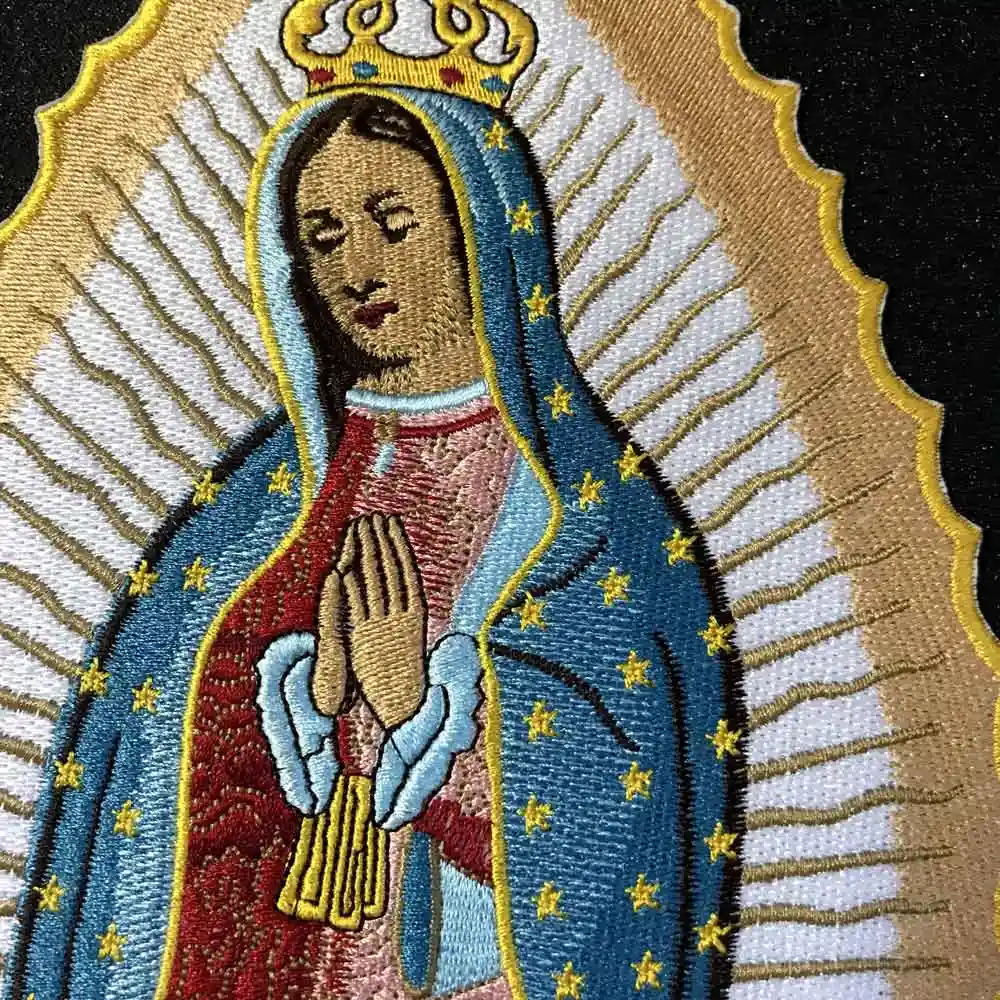Virgin Mary back Sew /Iron On Patch Embroidered Applique Sewing Label