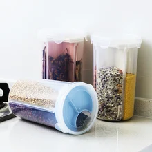 Пищевые для кухни запечатанные банки кухонные зерна контейнер для еды герметичные резервуары для хранения рис бобы отсеки пластиковые ящики для хранения