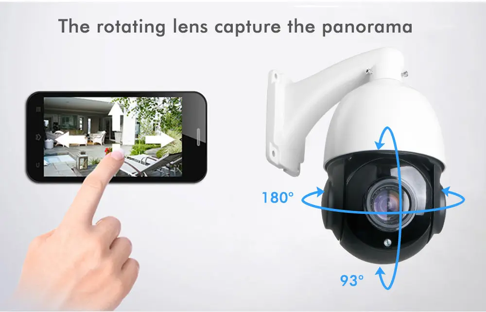 Sony 4 5 'ཚX Zoom 1080P 2MP наружная HD PTZ IP скоростная купольная камера аудио|Камеры