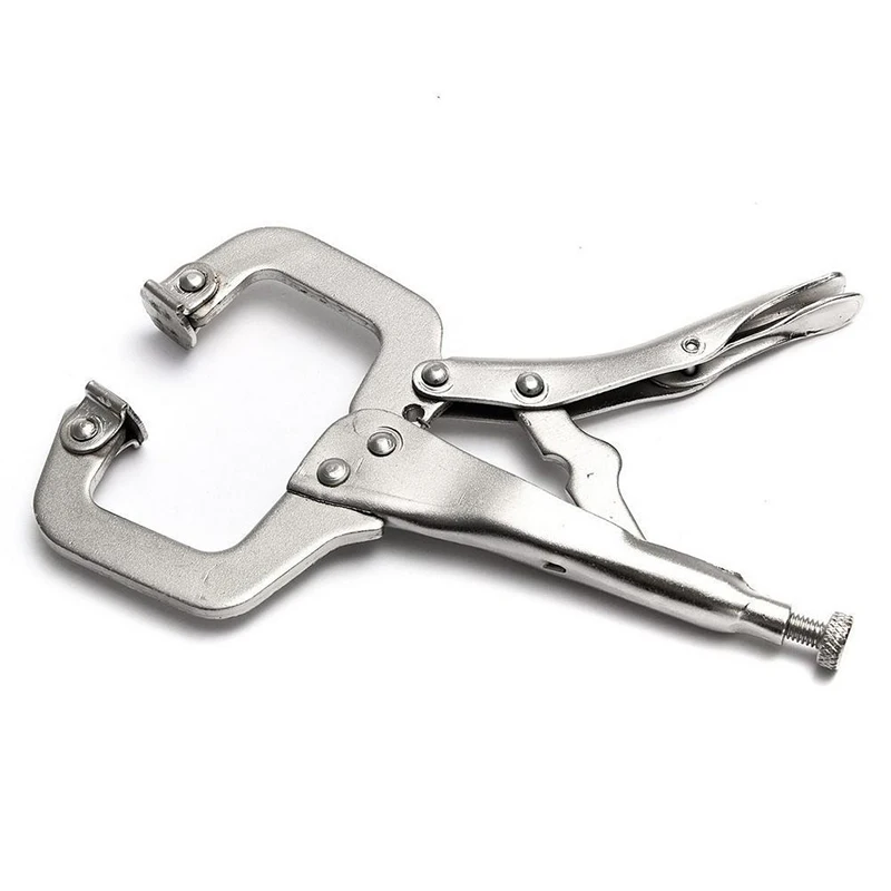 KALAIDUN Pliers 7 inch C Clamp Grip Round Mouth Flat Head Metal Hardware Welding Quick Pliers Forceps Wood Tenon Hand Tools3