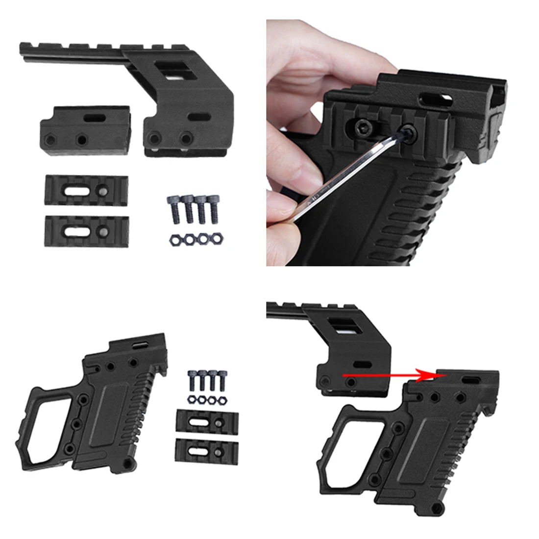 

WST Rail Mount Base Loading Device for Glock G17 18 19 Mag Rail Mount- Black