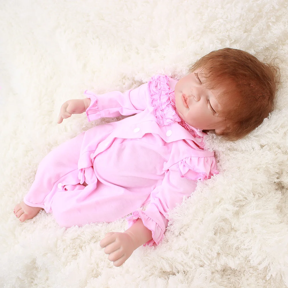 OtardDolls Кукла реборн младенец 22 ''55 cm Силиконовые Винил игрушечный олень, детский приятель куклы из мягкой натуральной touch игрушки для подарка на день рождения и Рождество