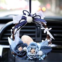 CJLWTTBOD Высококачественные Автомобильные украшения интерьера Подвески вечный цветок ювелирные изделия девушка автомобиль Висячие аксессуары-Подвески