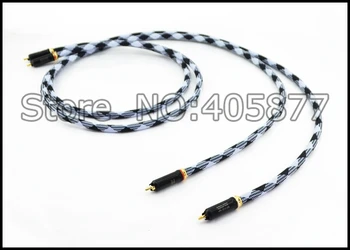 

1M hi-end pure copper rca interconnect cable audiophile rca adapter 0120Ag audio cable