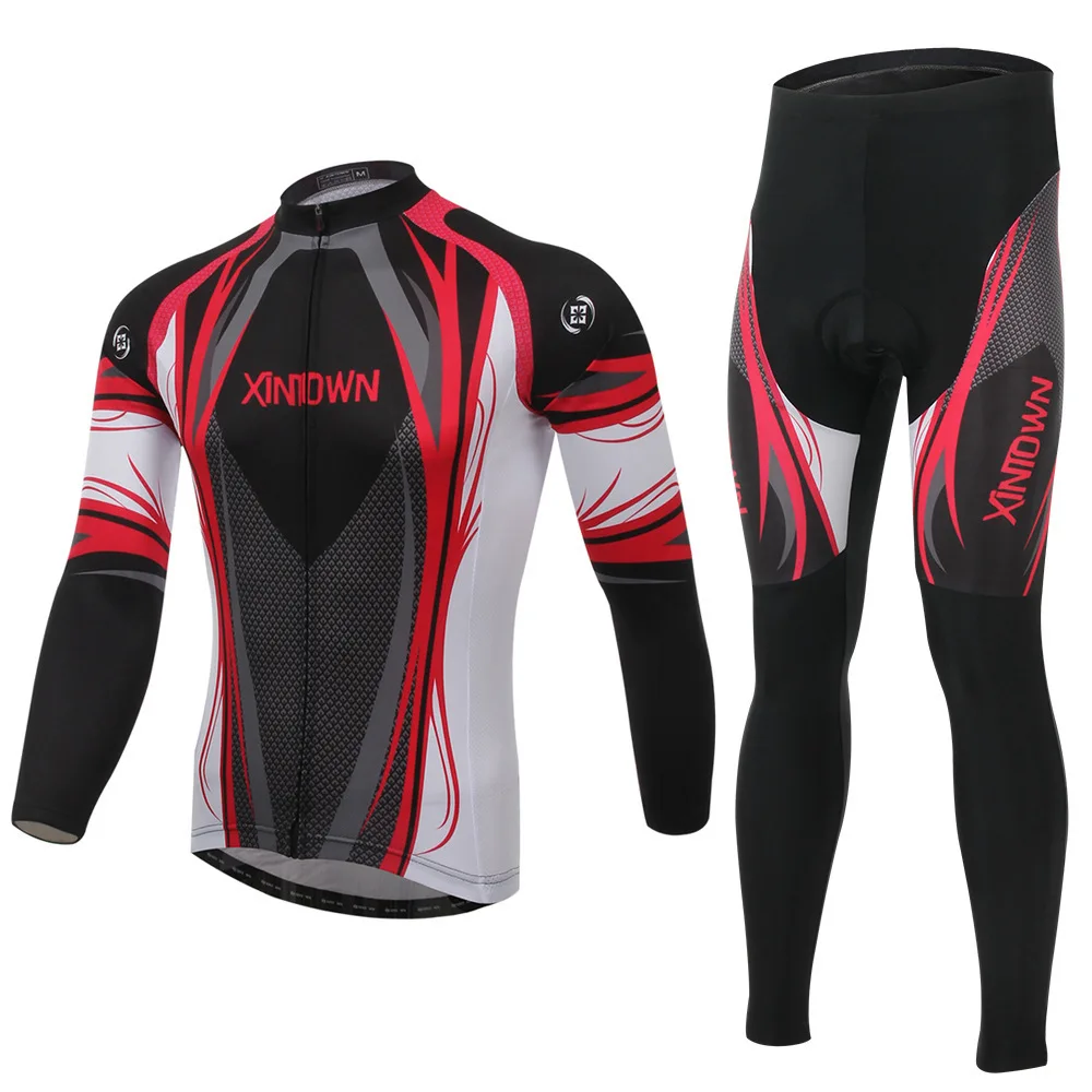 

BOODUN God Red Cycling Wear Long Sleeve Bicycle Serve Catch Down Windbreak Keep Warm Function Underwear