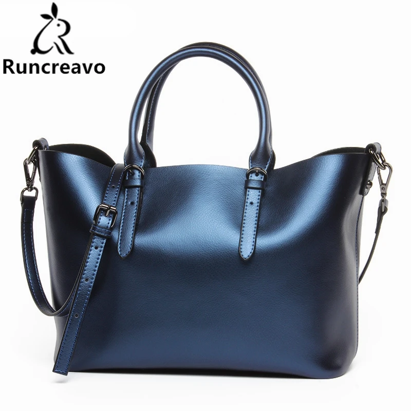 Runcreavo 100% роскошная женская сумка через плечо из натуральной кожи брендовые