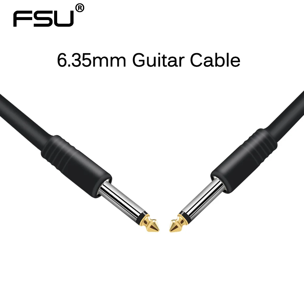

6.35mm Audio Cable guitarra Adapter High-elastic PVC Jacket Electric Guitar Cable Cord Effect Pedal Instrument Guitar Patch Line