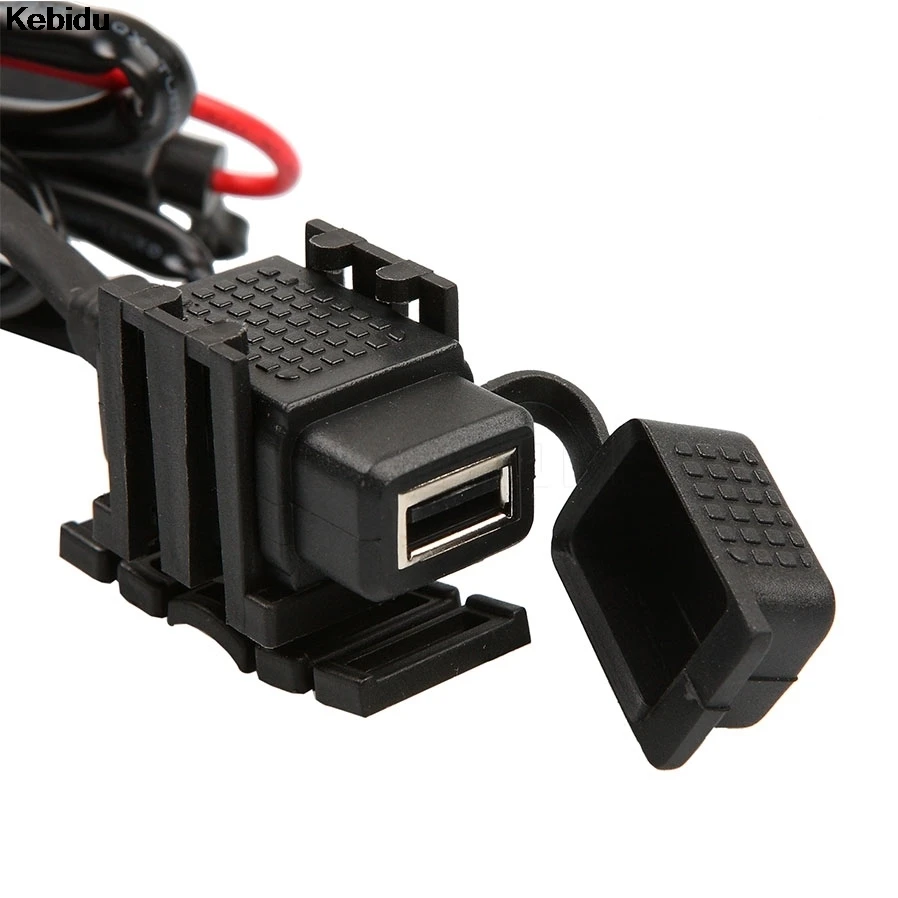 Kebidu Waterproof Motorcycle GPS 2.1A USB Port Power Supply Socket