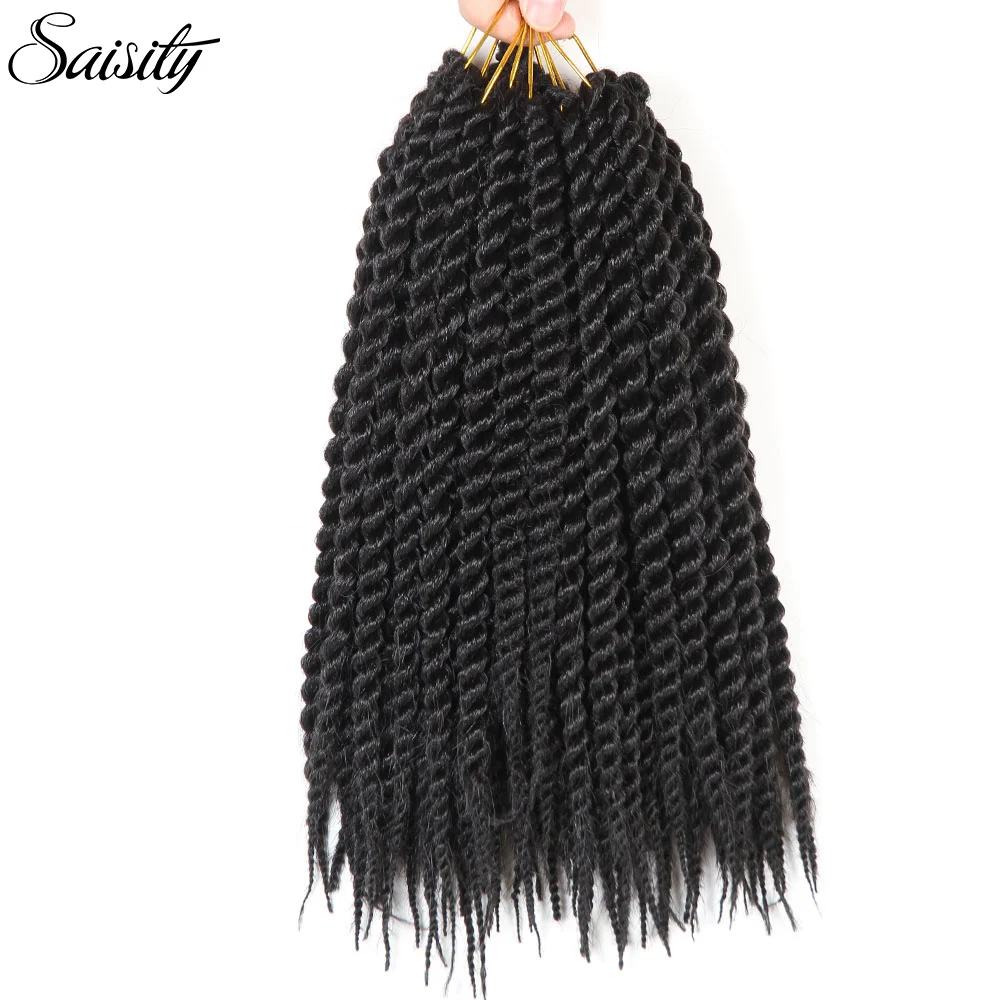 Saisity Гавана mambo твист синтетический афро кудрявый плетение волос крючком косы для наращивания волос дреды Джамбо косы