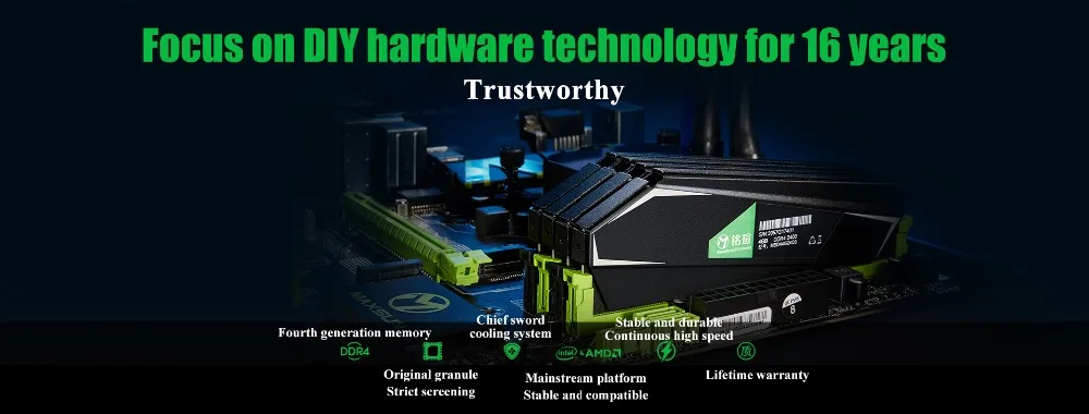 MAXSUN оперативная Память ddr4 4/8/16 ГБ 2666/3000 МГц памяти 288pin памяти Напряжение 1,2 V пожизненная гарантия один память оперативная память ddr 4 для рабочего стола