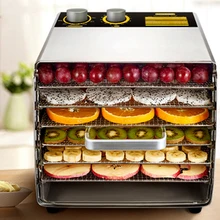 Смарт-Нержавеющая сталь Стекло интеллигентая(ый) 6 Слои осушителей Еда процессор для защиты детей и домашних животных сушилка овощей и фруктов отпариватель Кухня для выпечки