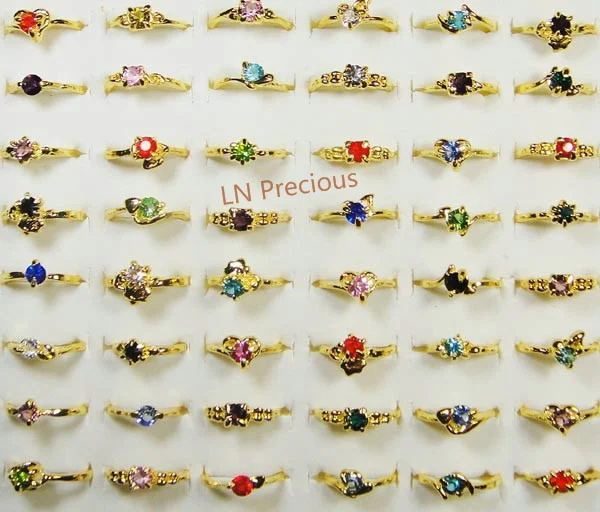 500pcswholesalelotsjewelryringWOMENSRINGSrhinestoneGoldRings