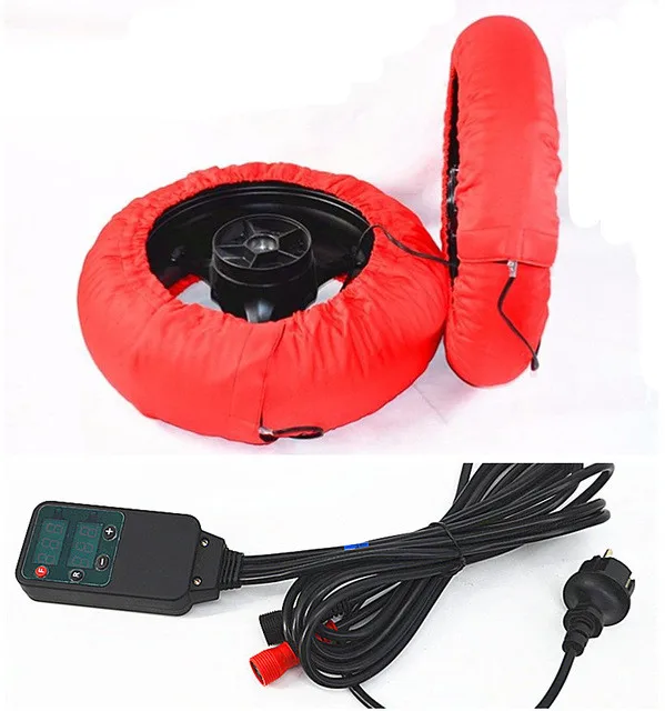

Motorcycle Digital Temperature Control Tire Warmer 0-120 Degree Front and Rear Race Tyre Warmer With Digital