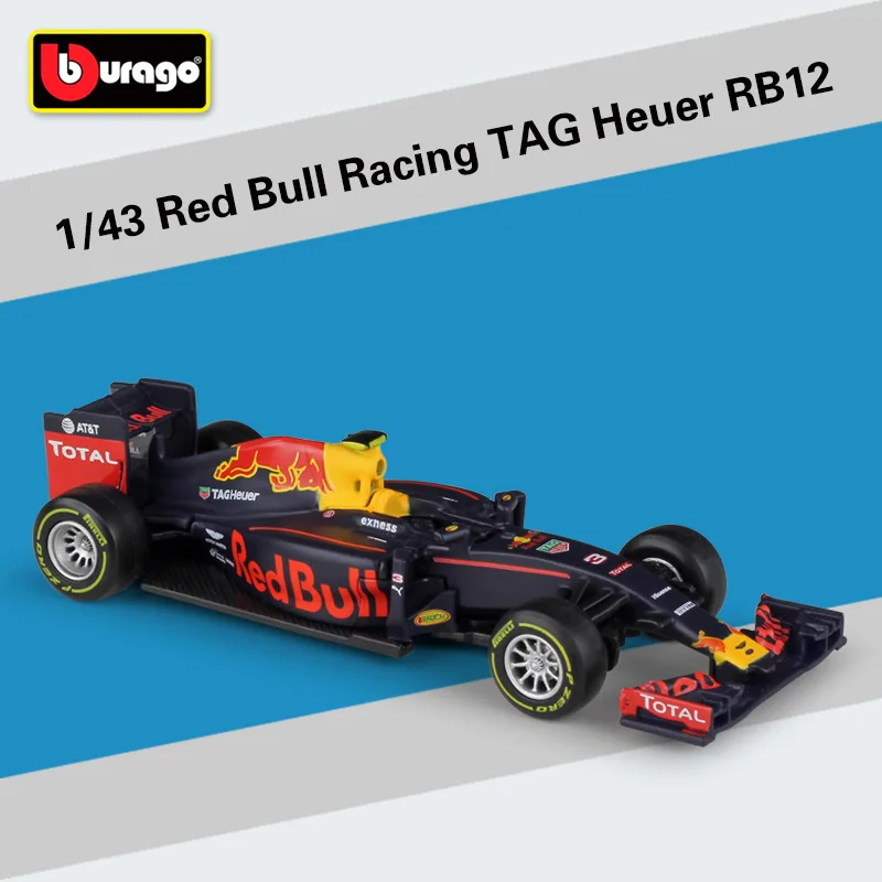 1:43 Масштаб F1 Red Bull гоночный автомобиль F1 RB14 и 13 и 12 Infiniti гоночная команда сплав игрушка Formulaed 1 автомобиль литья под давлением Коллекционная модель детский подарок - Цвет: 2016 RB12 NO.3