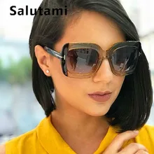 Gafas de sol cuadradas de marca con letras para mujer, nueva moda 2019, marco de dos colores Vintage, gafas de sol para hombre, gafas de sol transparentes