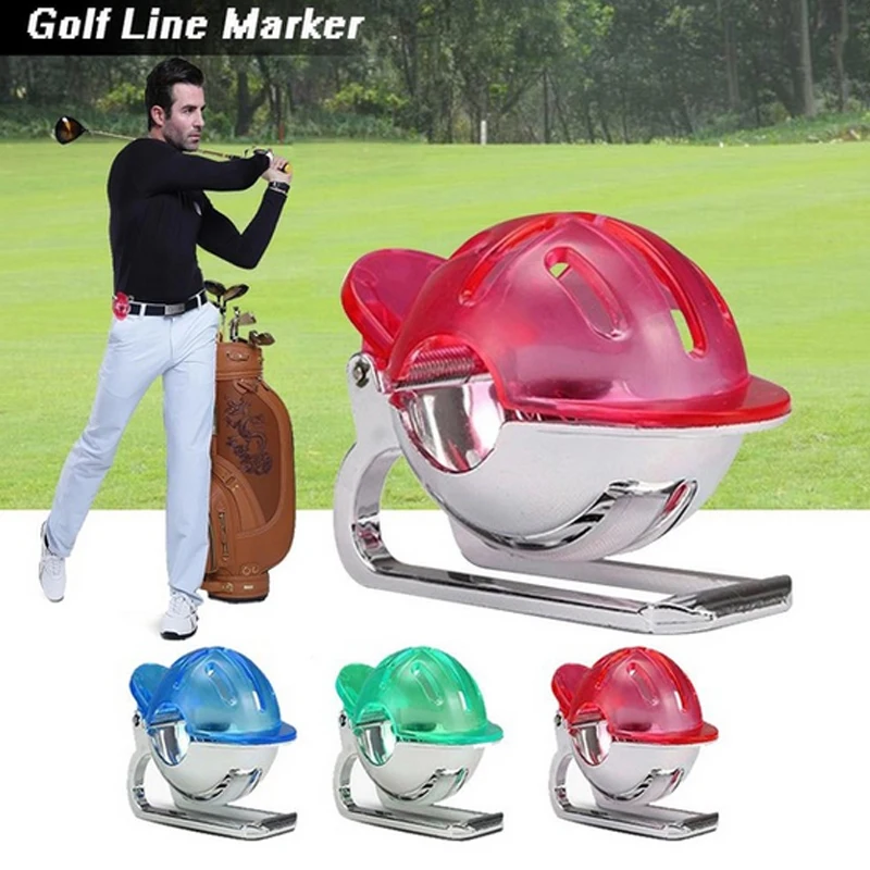 

Golf Ball Line Liner Marker Clip Putting line with pen Ball Template Drawing Alignment Club Equipment training Accessories