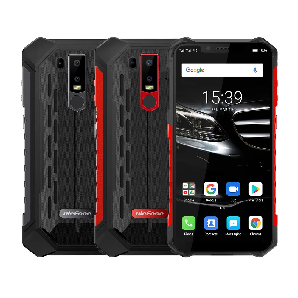 Ulefone Armor 6E IP68 водонепроницаемый прочный телефон 6,2 дюймов 4 GB+ 64 GB 16MP Android 9,0 Octa Core с беспроводной зарядки NFC смартфон