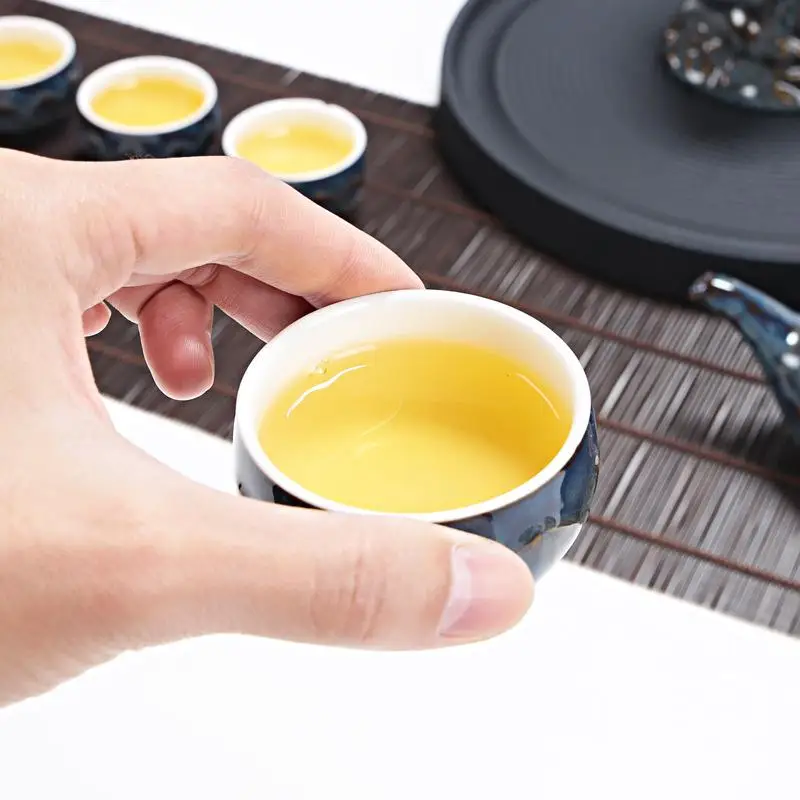Традиционный Лотос Селадон кунг-фу чайный сервиз фарфор набор для чая китайская чашка для чая Китай Чайные Наборы Gaiwan чайный набор