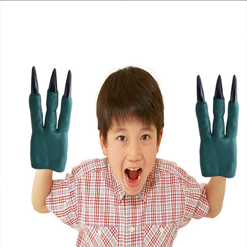 

Jurassic Dinosaur Claw Model Toy Gloves Tyrannosaurus Rex Dragon Puppet Simulation Soft Glue Dinosaur Paws Hands