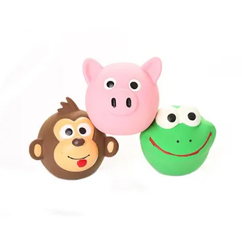 

Soft Latex Cleaning Teeth Pet Dog Cat Chewing Toy Pig Squeak Puppy Dog Play Pig Toy Chew Sound Pet Toys Press Sound Product