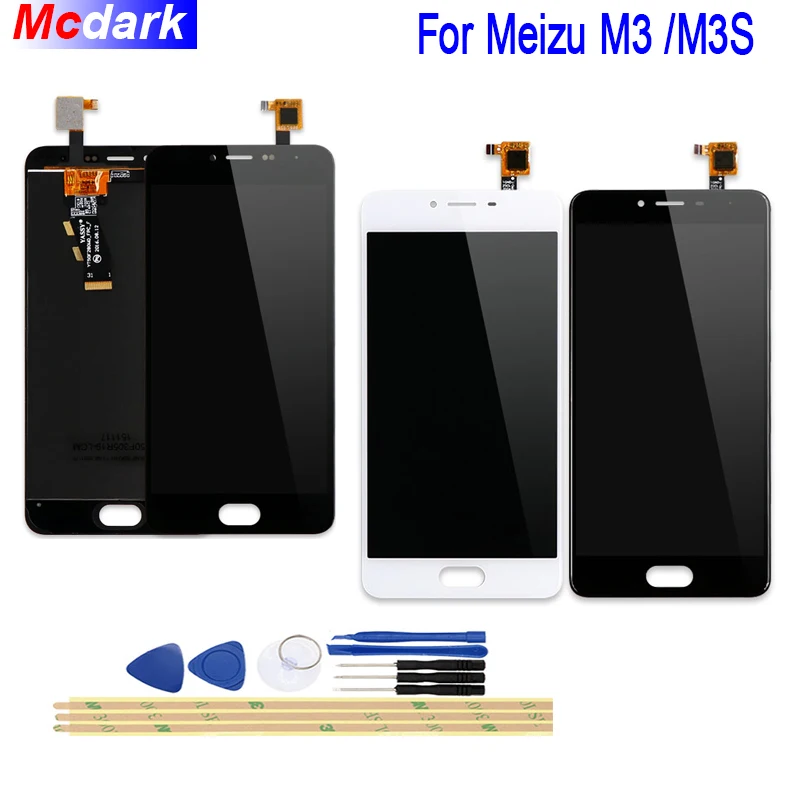 Mcdark For Meizu M3S LCD Display and Touch Screen Digitizer Assembly Replacement +Tools And Adhesive M3 | Мобильные телефоны и