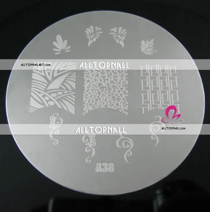 7 см Большая пластина для стемпинга дизайна ногтей A38|nail art|nail art nailplate nail |